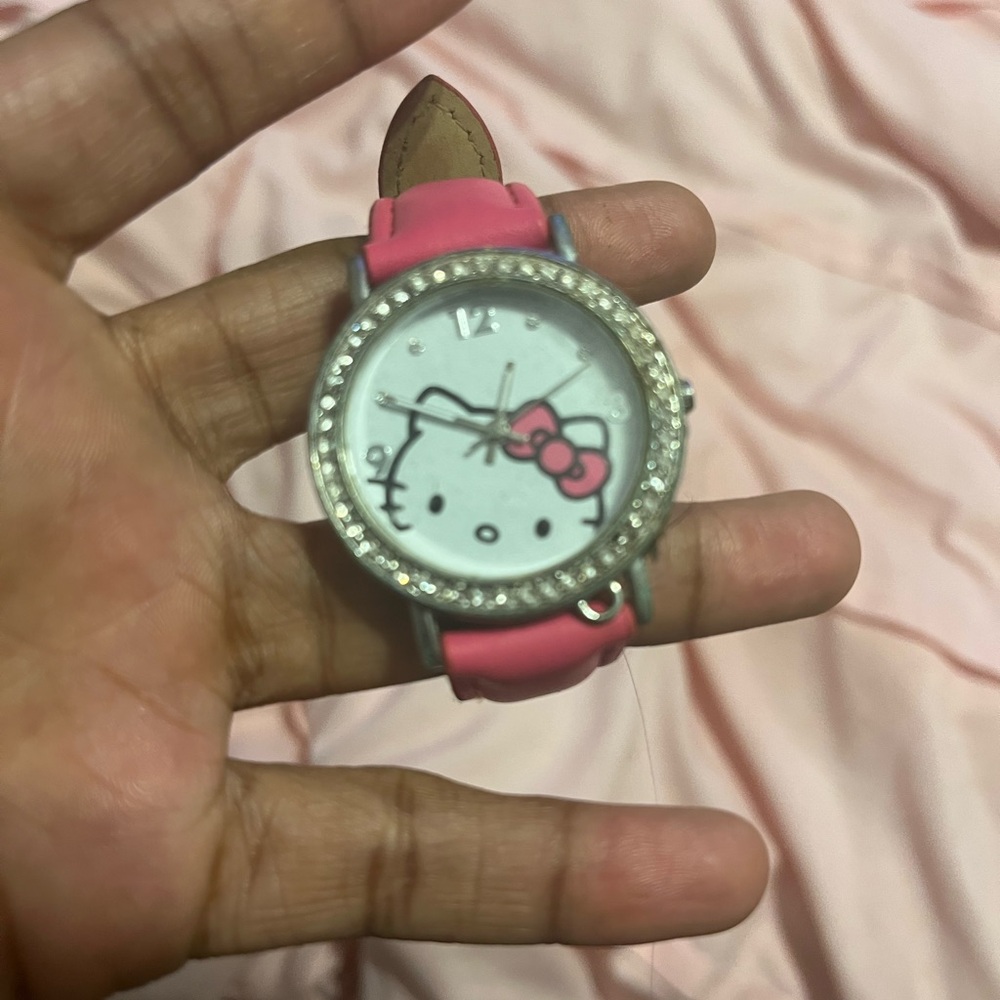 Hello Kitty Pink Watch with Rhinestones